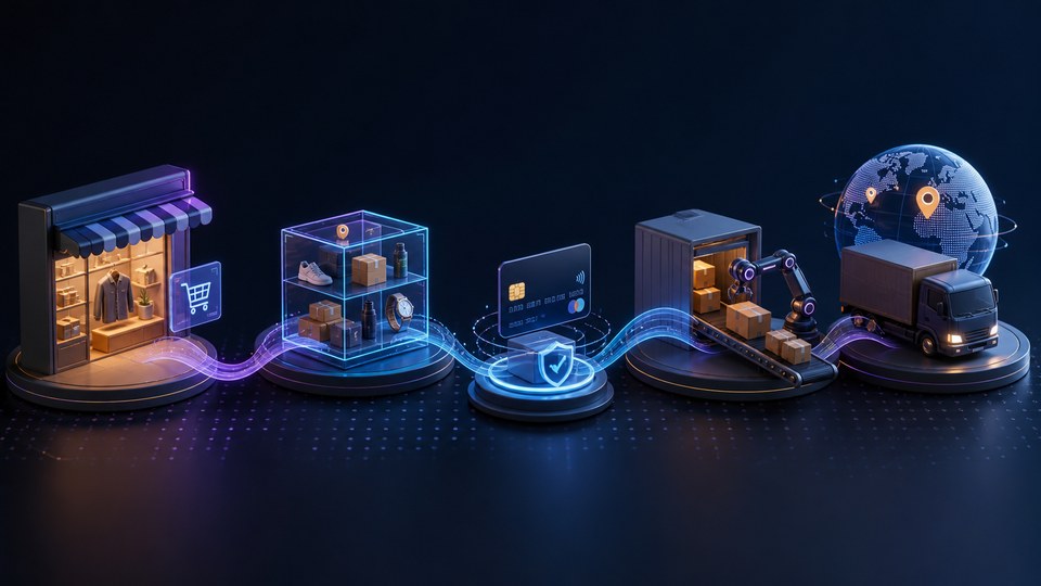 Editorial illustration for Order Orchestration for Connected Digital Commerce