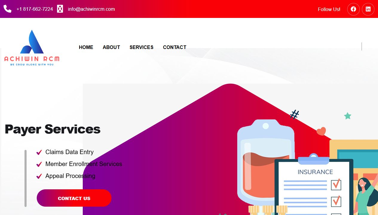 Achiwin RCM homepage screenshot