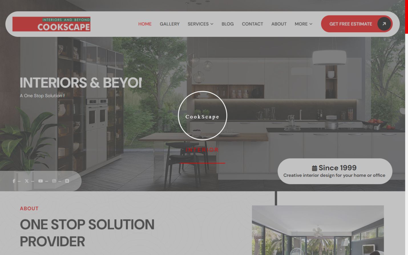 CookScape homepage screenshot